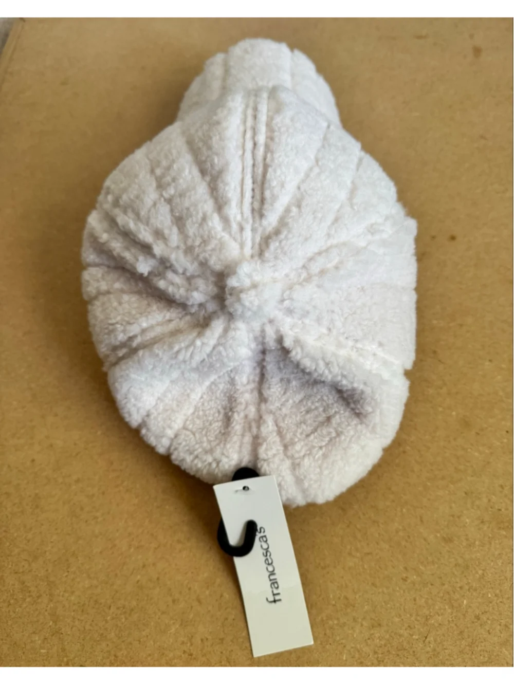 Women's francesca's Sherpa Baseball Cap One Size Beige